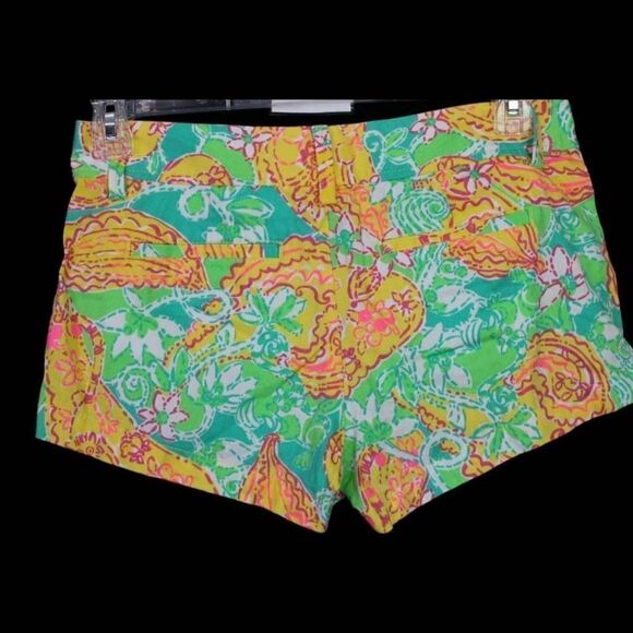 LILLY PULITZER WALSH SHORTS POP GOES THE LEMUR SIZE 4 - Picture 3 of 6